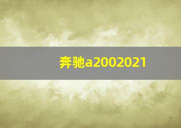 奔驰a2002021