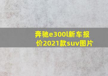 奔驰e300l新车报价2021款suv图片