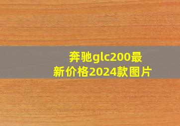 奔驰glc200最新价格2024款图片