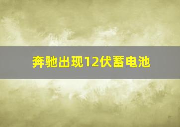 奔驰出现12伏蓄电池