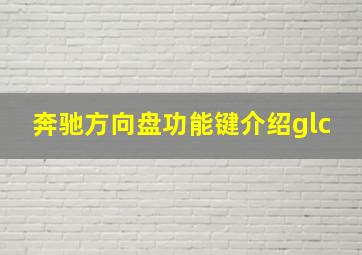 奔驰方向盘功能键介绍glc