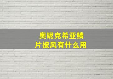 奥妮克希亚鳞片披风有什么用