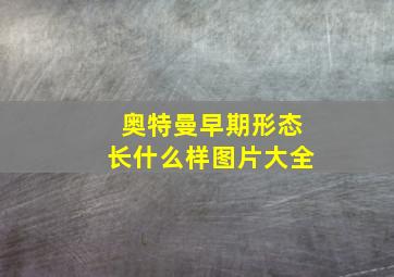 奥特曼早期形态长什么样图片大全