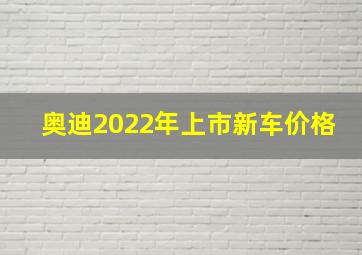 奥迪2022年上市新车价格