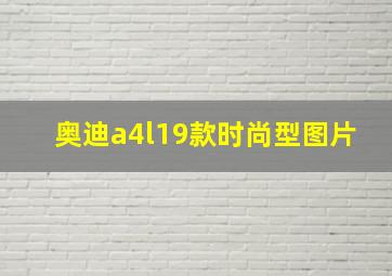 奥迪a4l19款时尚型图片