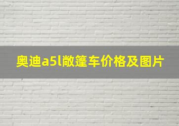 奥迪a5l敞篷车价格及图片