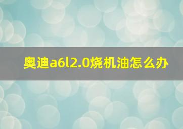 奥迪a6l2.0烧机油怎么办