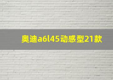 奥迪a6l45动感型21款