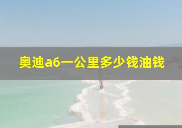 奥迪a6一公里多少钱油钱