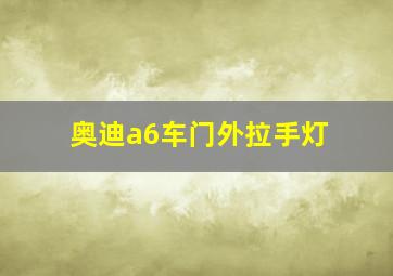 奥迪a6车门外拉手灯