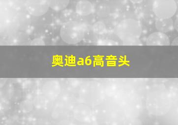 奥迪a6高音头