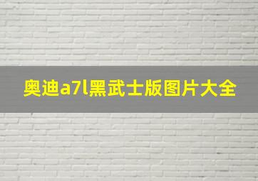 奥迪a7l黑武士版图片大全