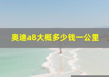 奥迪a8大概多少钱一公里