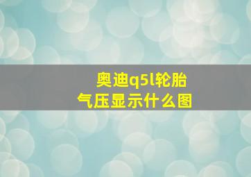 奥迪q5l轮胎气压显示什么图