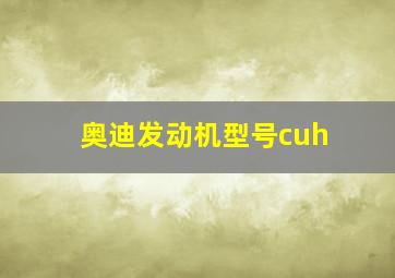 奥迪发动机型号cuh