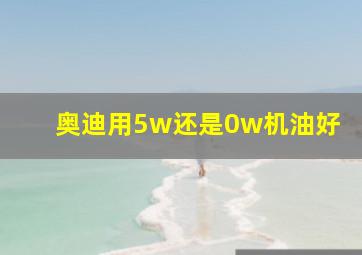 奥迪用5w还是0w机油好