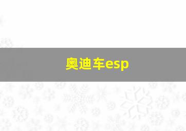 奥迪车esp