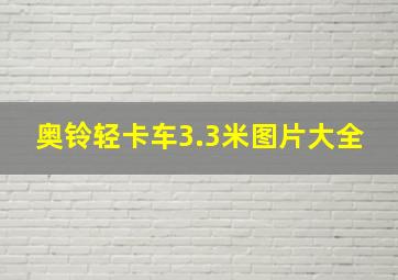 奥铃轻卡车3.3米图片大全