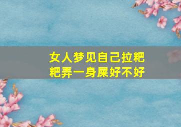 女人梦见自己拉粑粑弄一身屎好不好