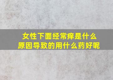 女性下面经常痒是什么原因导致的用什么药好呢