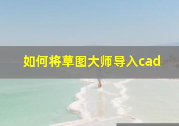 如何将草图大师导入cad