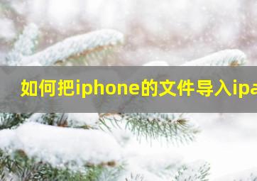 如何把iphone的文件导入ipad