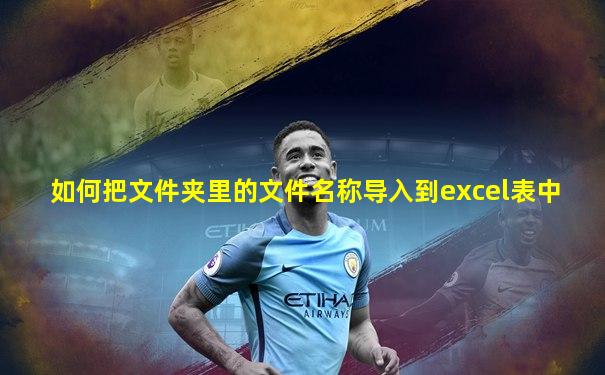 如何把文件夹里的文件名称导入到excel表中