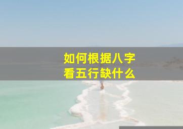 如何根据八字看五行缺什么