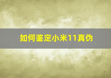 如何鉴定小米11真伪