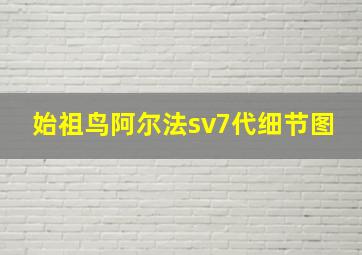 始祖鸟阿尔法sv7代细节图