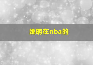 姚明在nba的