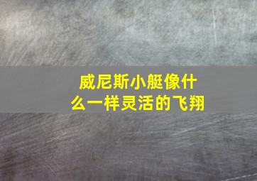 威尼斯小艇像什么一样灵活的飞翔