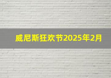 威尼斯狂欢节2025年2月