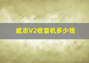 威志V2收音机多少钱