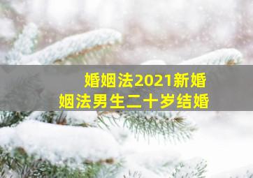 婚姻法2021新婚姻法男生二十岁结婚