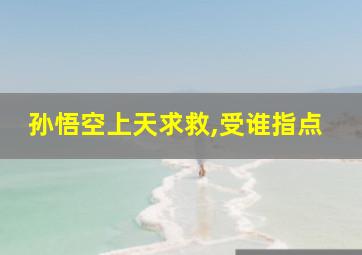 孙悟空上天求救,受谁指点