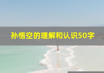 孙悟空的理解和认识50字