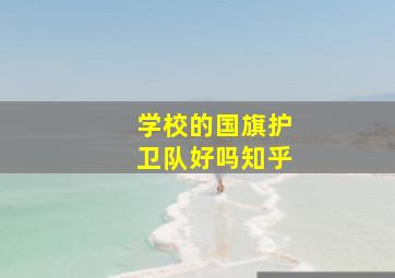 学校的国旗护卫队好吗知乎