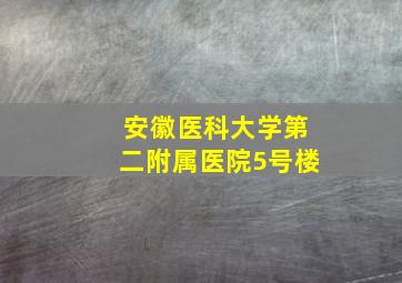 安徽医科大学第二附属医院5号楼