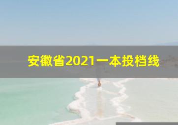 安徽省2021一本投档线