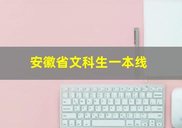 安徽省文科生一本线