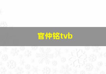 官仲铭tvb