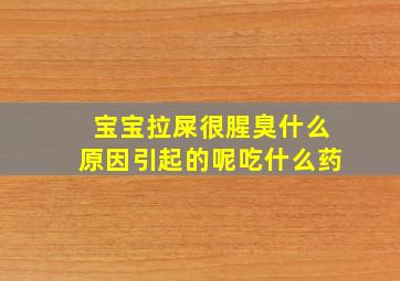 宝宝拉屎很腥臭什么原因引起的呢吃什么药