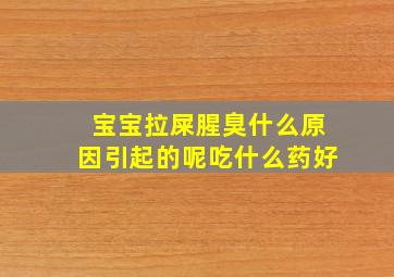 宝宝拉屎腥臭什么原因引起的呢吃什么药好