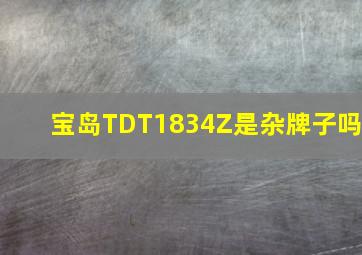 宝岛TDT1834Z是杂牌子吗