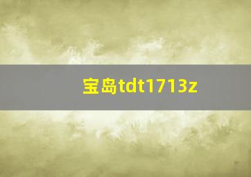 宝岛tdt1713z