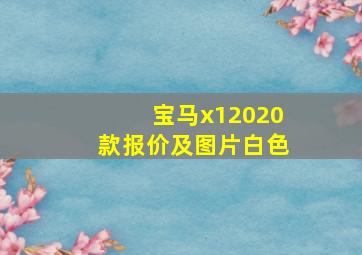 宝马x12020款报价及图片白色