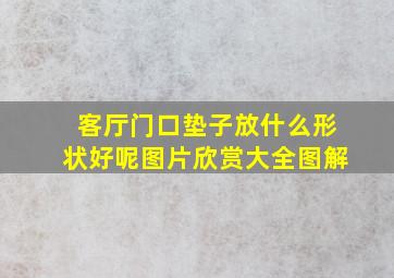 客厅门口垫子放什么形状好呢图片欣赏大全图解