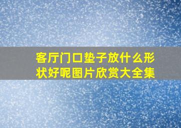 客厅门口垫子放什么形状好呢图片欣赏大全集