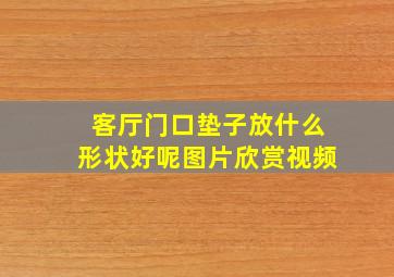 客厅门口垫子放什么形状好呢图片欣赏视频